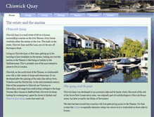 Tablet Screenshot of chiswickquay.com